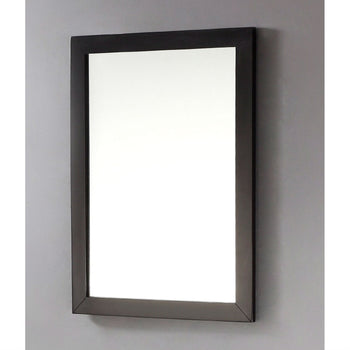 Modern 22-inch x 30-inch Bathroom Vanity Wall Mirror with Black Wood Frame - Deals Kiosk
