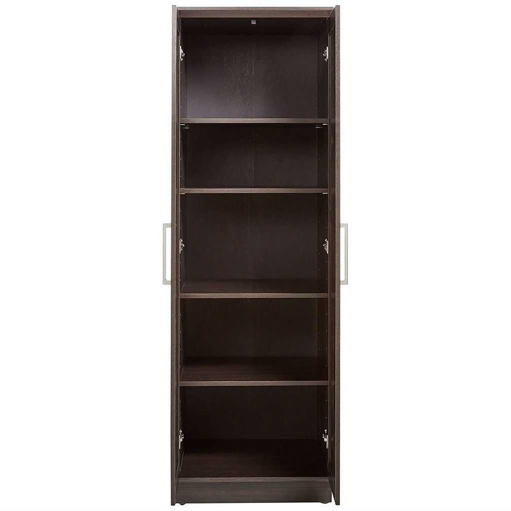 Bedroom Wardrobe Cabinet Storage Closet Organizer in Dark Brown Oak Finish - Deals Kiosk