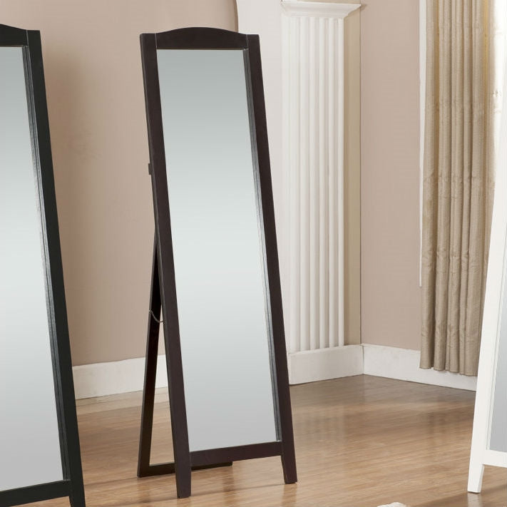 Functional Classic Full Length Leaning Floor Mirror with Black Frame - Deals Kiosk