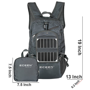 Grey 3.25 Watt Solar Battery Charger Backpack Charge Smart-phones Tablets and More - Deals Kiosk