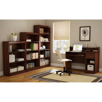 Eco-Friendly Computer Desk Table in Cherry - Great for Kids Teens Adults - Deals Kiosk