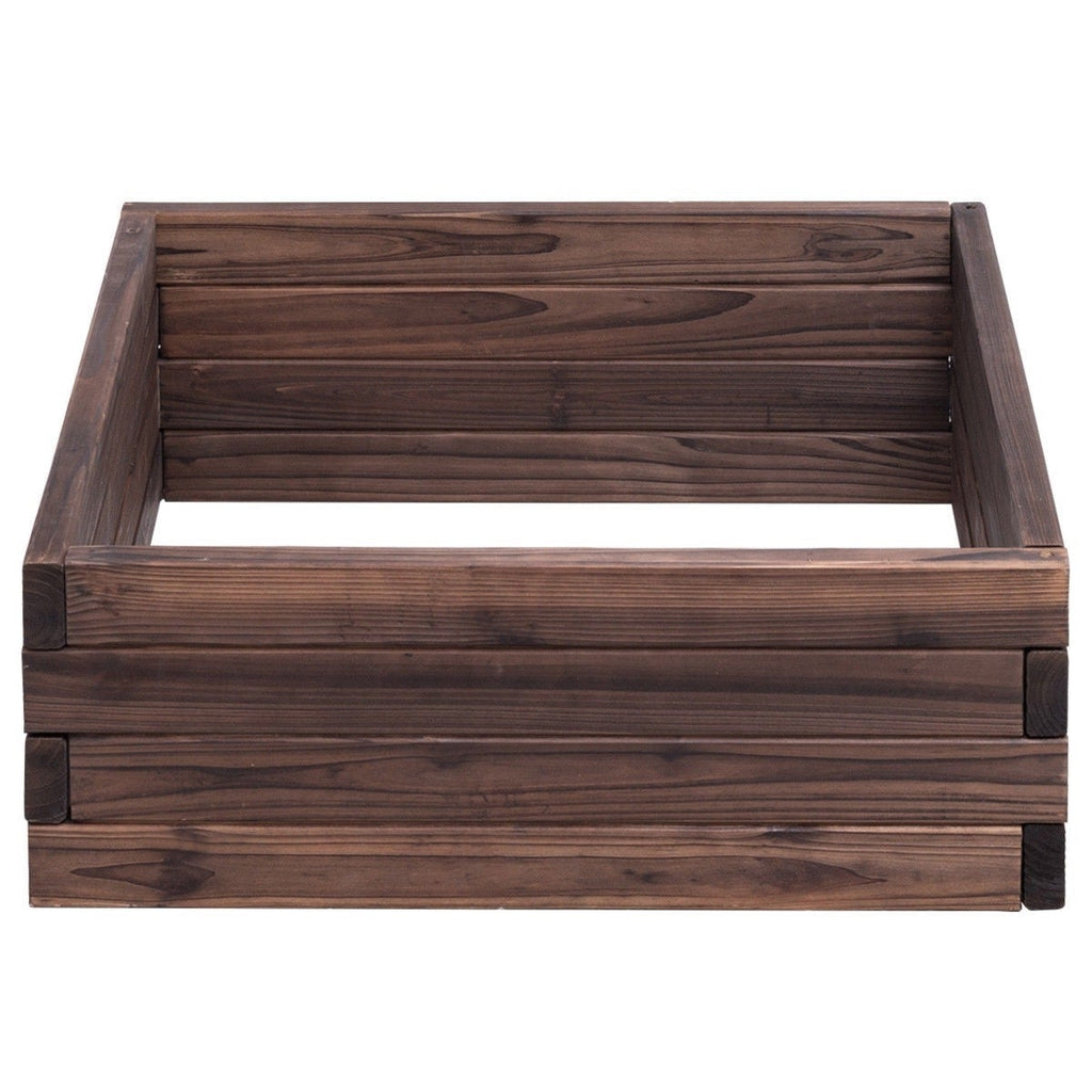 Solid Fir Wood 2 ft x 2 ft Raised Garden Bed Planter - Deals Kiosk