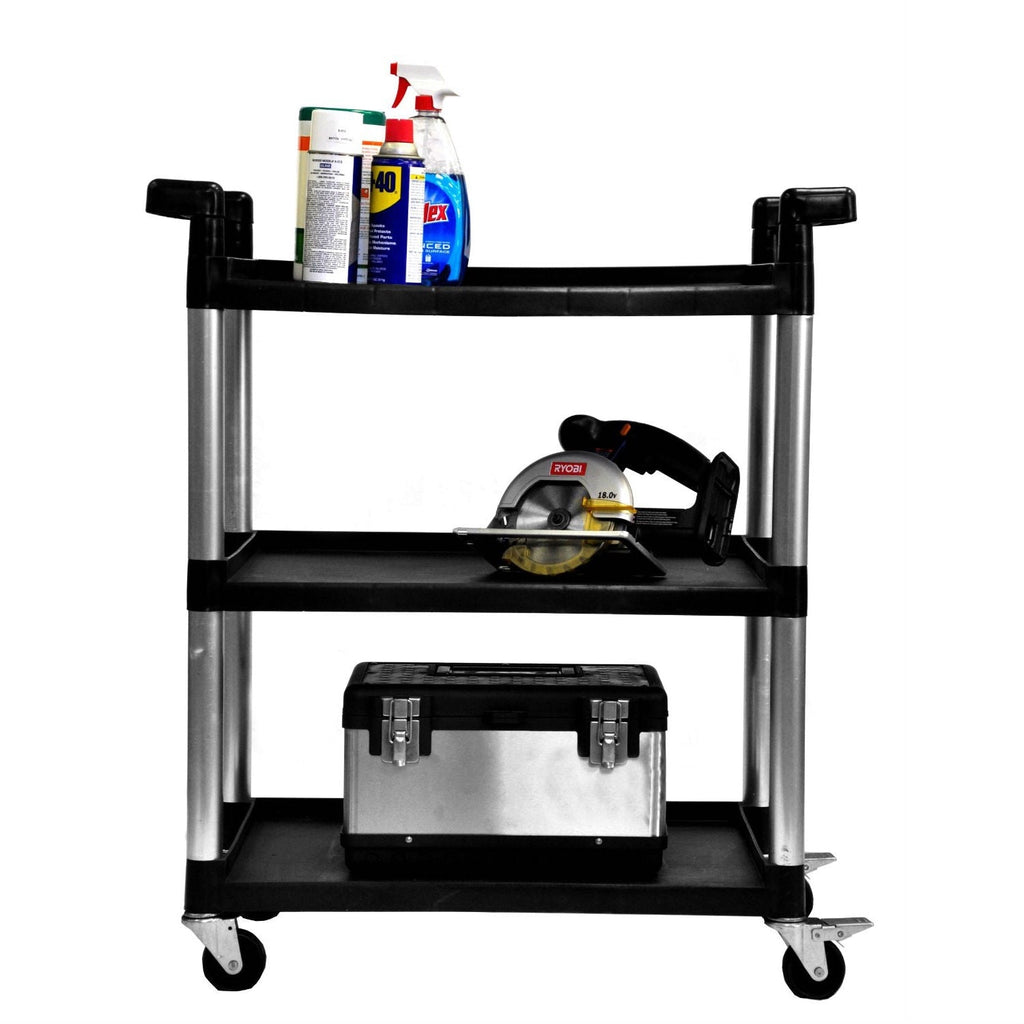 3-Tier Printer Stand Utility Cart with Locking Casters - Deals Kiosk