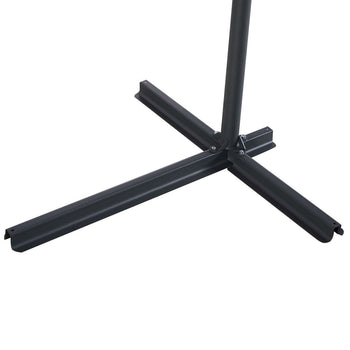 Tan 10-Ft Outdoor Steel Pole Tilt Crank Offset Patio Umbrella - Deals Kiosk