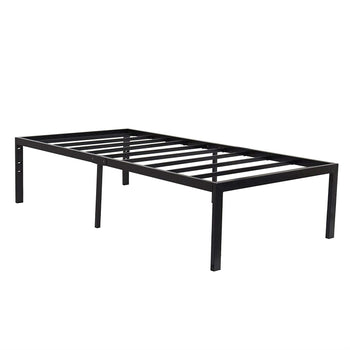 Twin 18-inch High Heavy Duty Black Metal Platform Bed Frame - Deals Kiosk