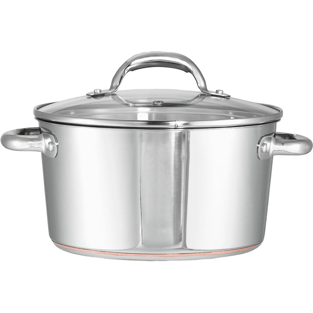 12-Piece Stainless Steel Cookware Set with Copper Bottom - Deals Kiosk