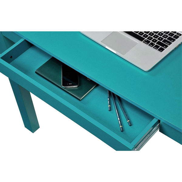 Teal Green Home Office Laptop Desk Writing Table with Drawer - Deals Kiosk