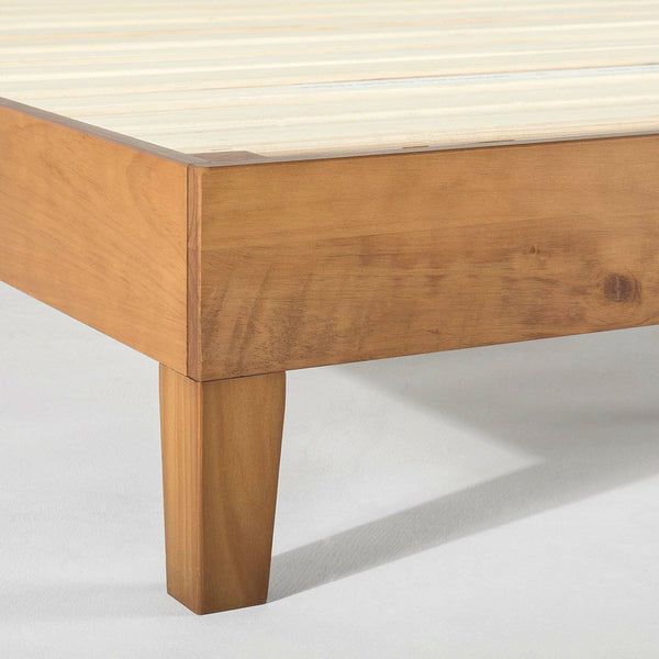 Twin size Modern Solid Wood Platform Bed Frame in Natural - Deals Kiosk