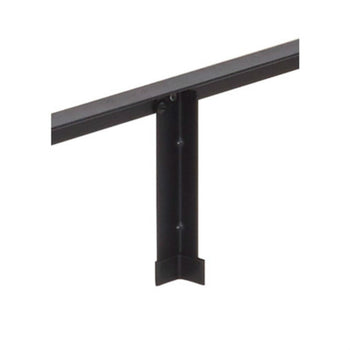 Twin size Hotel Style Metal Bed Frame Base with Cherry Wood Floor Panels - Deals Kiosk