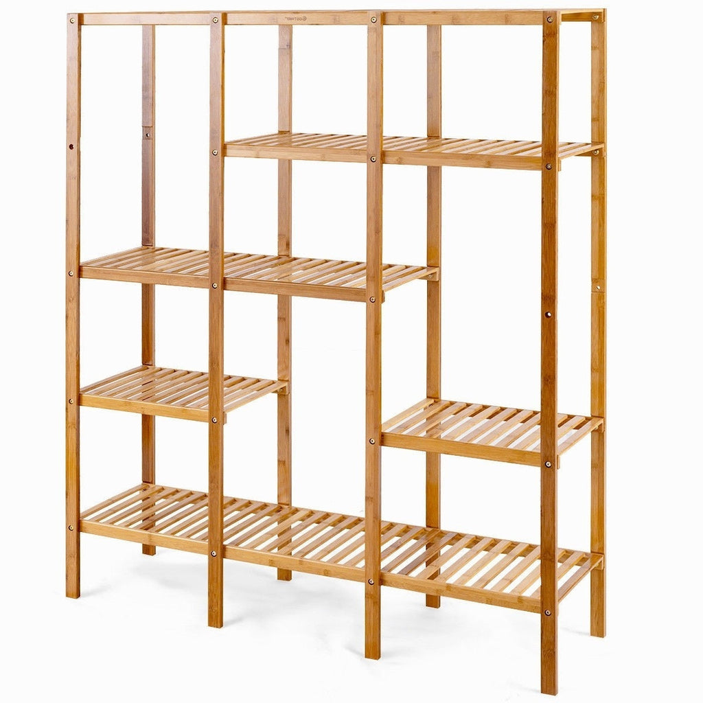 Eco-Friendly Bamboo 4-Shelf Bookcase Storage Rack - Deals Kiosk