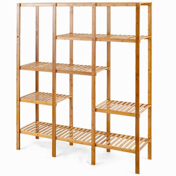 Eco-Friendly Bamboo 4-Shelf Bookcase Storage Rack - Deals Kiosk