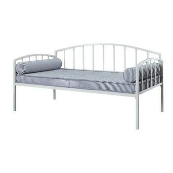 Twin size White Metal Day Bed Frame with 600 lb Weight Limit - Deals Kiosk