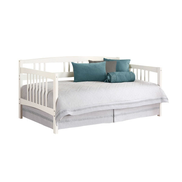 Twin size Daybed in White Wood Finish - Trundle Sold Separately - Deals Kiosk