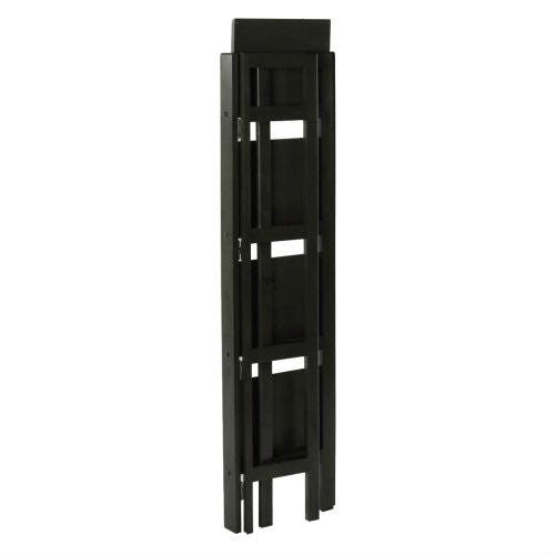 Black 4-Tier Shelf Folding Shelving Unit Bookcase Storage Shelves Tower - Deals Kiosk