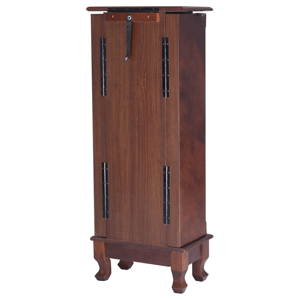 Classic 7-Drawer Jewelry Armoire Wood Storage Chest Cabinet - Deals Kiosk