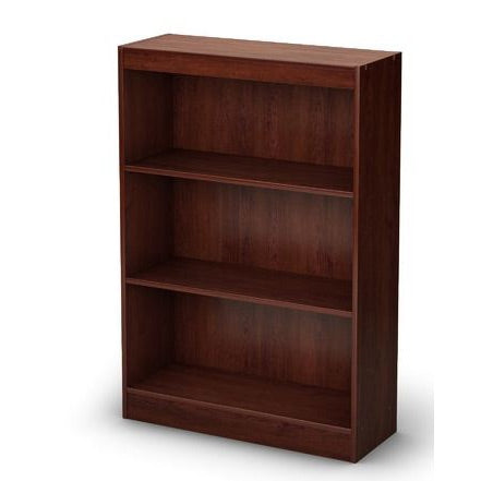 3-Shelf Bookcase in Royal Cherry - Made from CARB Compliant Particle Board - Deals Kiosk