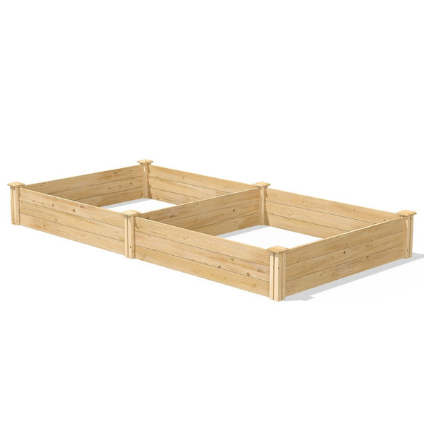 Cedar 4ft x 8ft x 10.5in Raised Garden Bed - Made in USA - Deals Kiosk