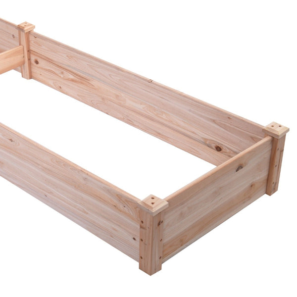 Solid Wood 8 ft x 2 ft Raised Garden Bed Planter - Deals Kiosk