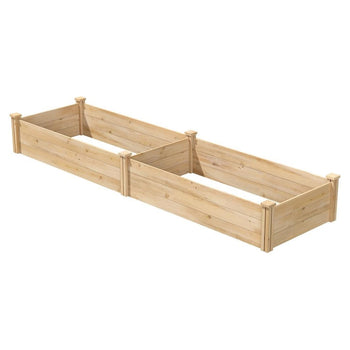 2 ft x 8 ft Cedar Wood Raised Garden Bed - Made in USA - Deals Kiosk