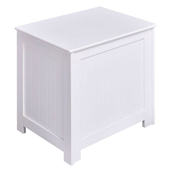 Bathroom Laundry Hamper Clothes Storage Cabinet in White - Deals Kiosk