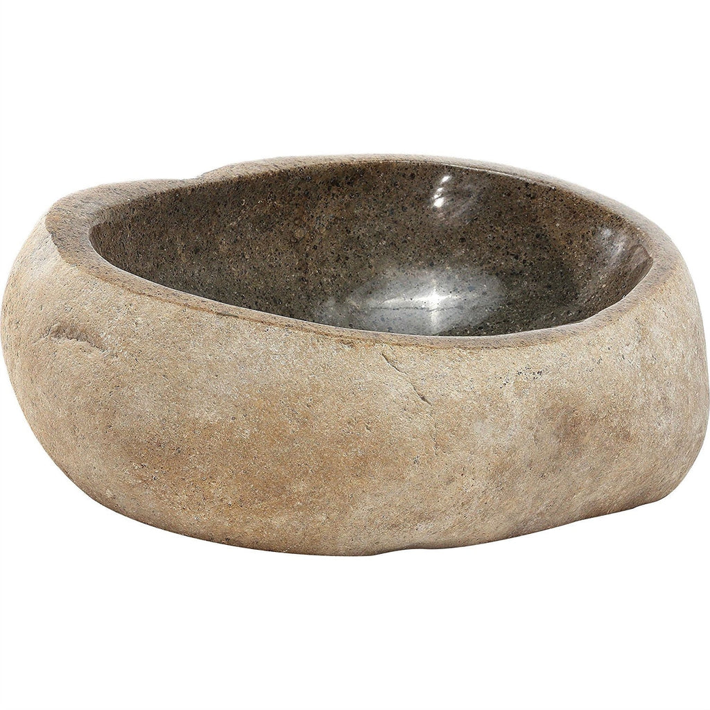 Granite Stone Sink with Polished Interior and 1.5 inch Drain Hole - Deals Kiosk