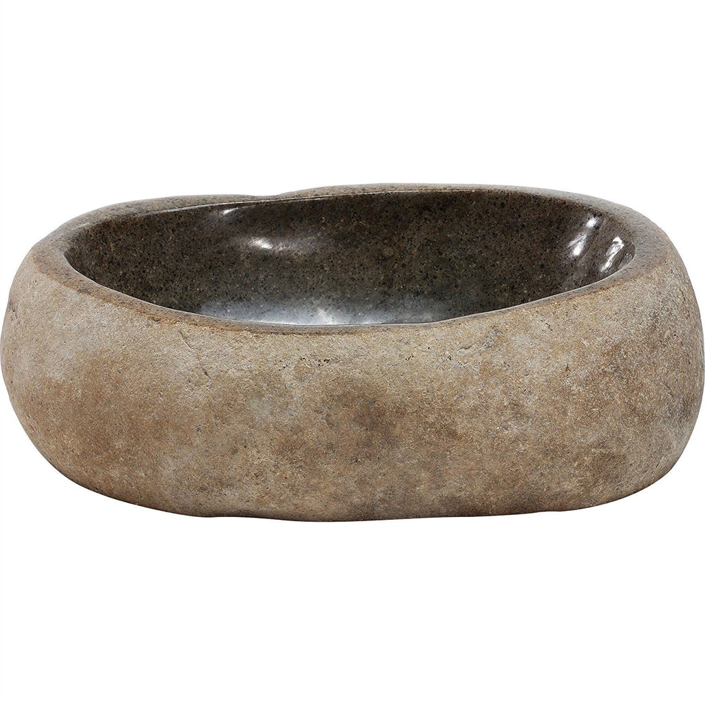 Granite Stone Sink with Polished Interior and 1.5 inch Drain Hole - Deals Kiosk