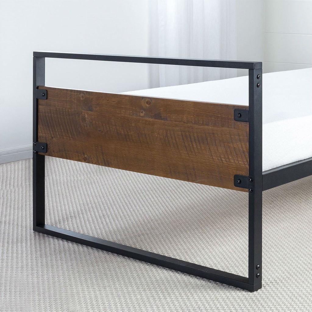 Twin Modern Wood Metal Daybed Frame with Steel Slats - Deals Kiosk