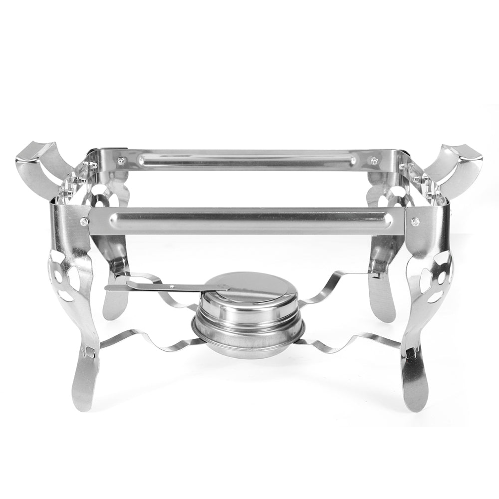 6L Stainless Steel Square Buffet Heating Stove Chafing Dish Buffet Stoves Caterer Wedding Party Food Warmer Tray Dinner Serving Simple Removal Buffet Stove - Deals Kiosk