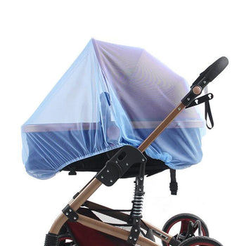 Soft Insect Netting Mosquito Nets for Baby Strollers & Cribs Cover- Blue - Deals Kiosk
