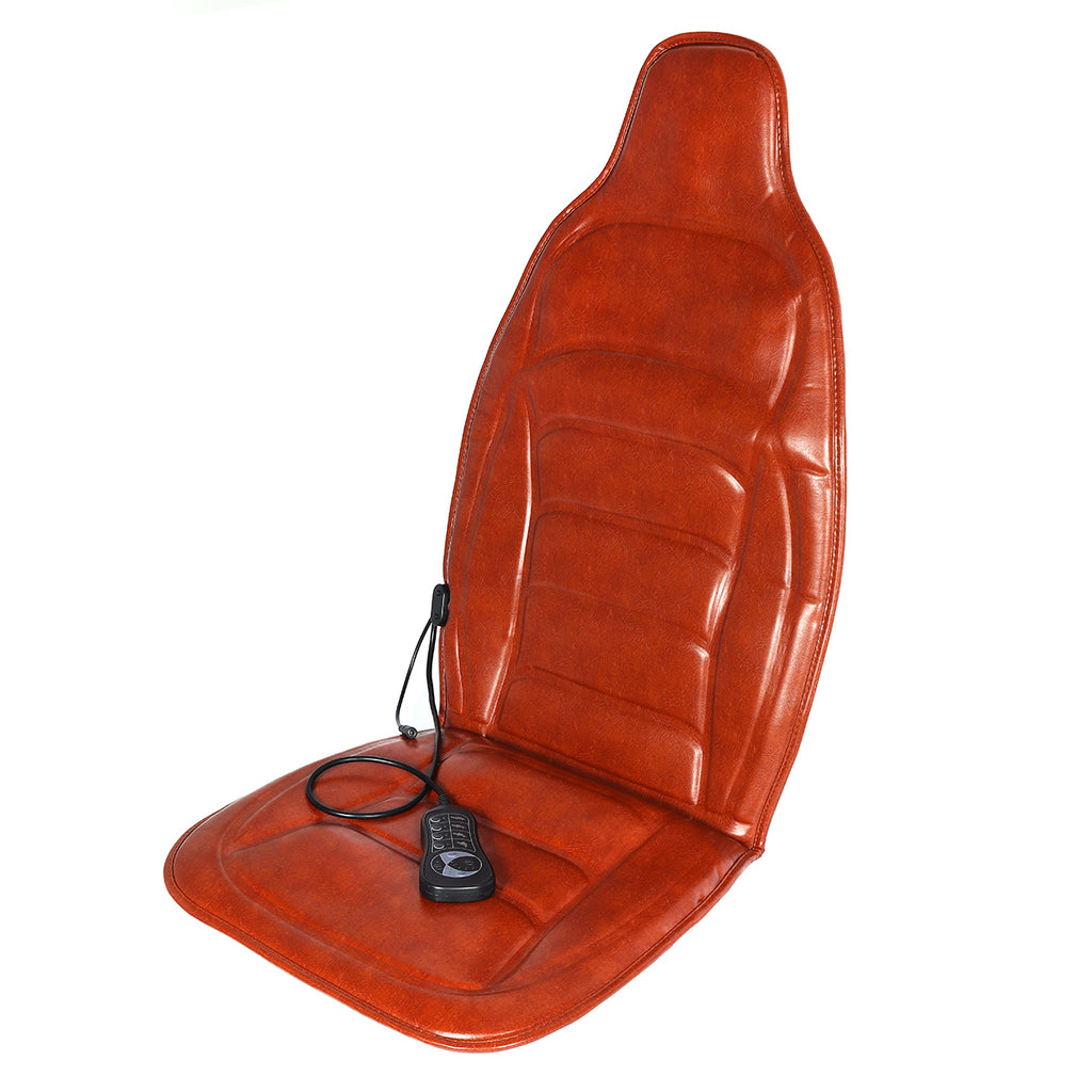 DC 12V Car Household Heated Full Body Massage Seat Cushion Back Lumbar Pain Relief Vibration Massager AC 110V-240V - Deals Kiosk
