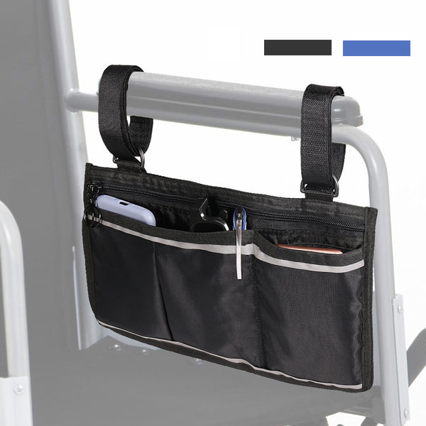 Wheelchair Side Bag Armrest Pouch Organizer Bag Phone Pocket Walker Scooter Tool Bag - Deals Kiosk