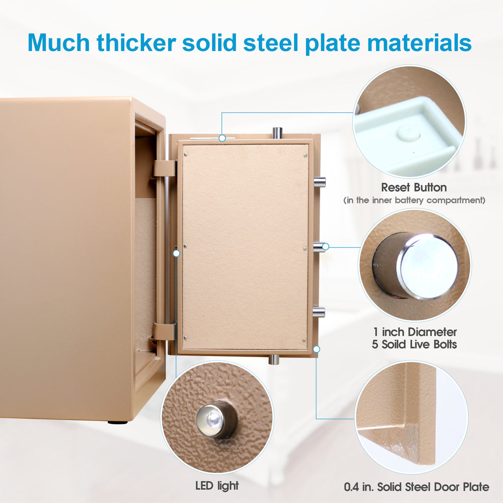 TIGERKING Safe,Security Home Safe,Protect You Gun,Jewelry,Cash 3.7 Cubic Feet - Deals Kiosk