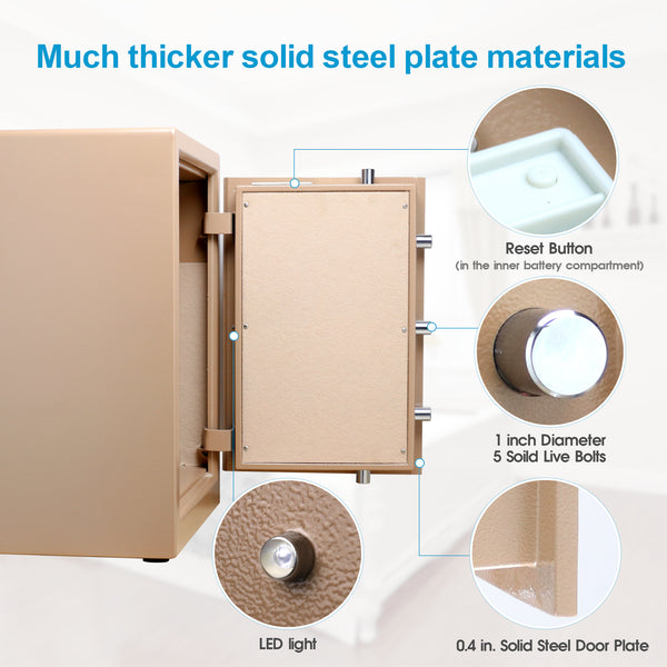 TIGERKING Safe,Security Home Safe,Protect You Gun,Jewelry,Cash 3.7 Cubic Feet - Deals Kiosk