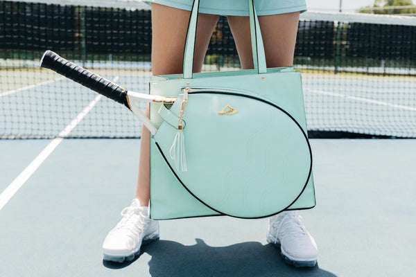 MAYA COLLECTION TENNIS TOTE FOR TWO RACQUETS WITH BOTTLE, CAN AND KEY HOLDERS - Deals Kiosk