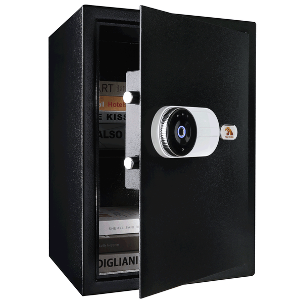 TIGERKING Large Biometric Safe Fingerprint Safe Security Safe Box Safes for Home, Hotel, Office-White - Deals Kiosk