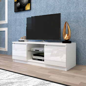 TV Cabinet Wholesale, TV Stand with Lights, Modern LED TV Cabinet with Storage Drawers, Living Room Entertainment Center Media Console Table - Deals Kiosk