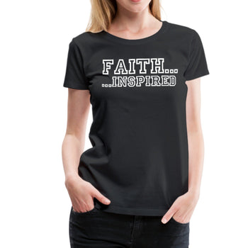 Faith Inspired Graphic Text Style Womens Classic T-Shirt - Deals Kiosk