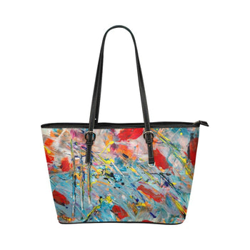 Colorful Abstract Paint Print Design Tote Bag - Deals Kiosk