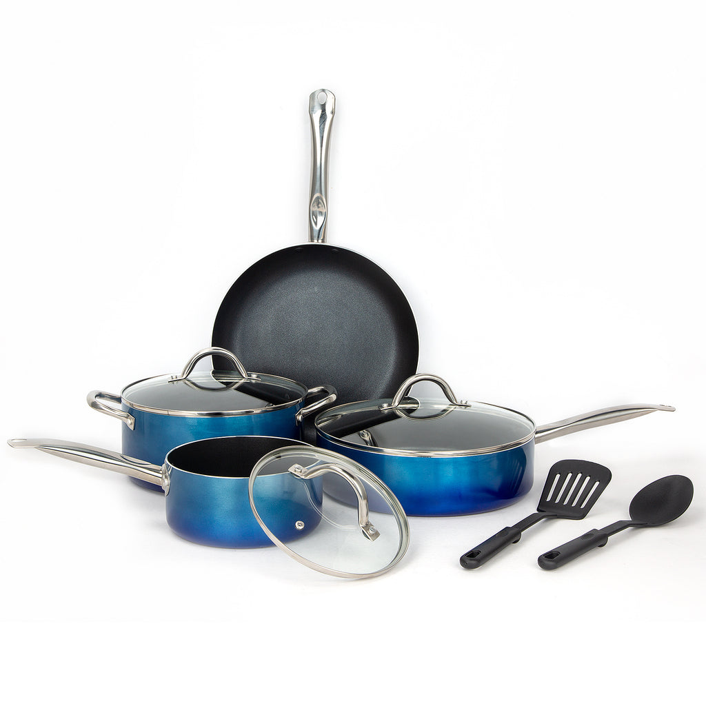 Cookware Sets, Nonstick Pots and Pans Set– 9pc, Kitchen Cookware Sets, Induction Cooking Pan Set, Non Sticking Pan Set – Dishwasher and Oven Safe - Deals Kiosk