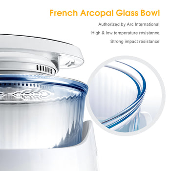 Air Fryer,Oil Free,One-click designed included 11 cook functions,Extendable 12.7QT to 18QT,French Arcopal Glass Bowl 360 degree visibility while cooking - Deals Kiosk