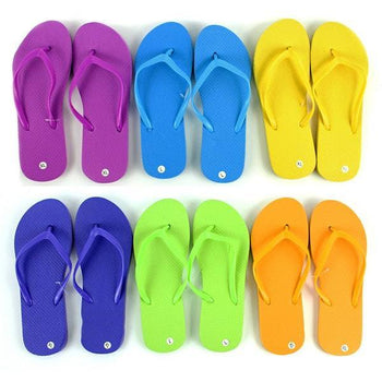 Women's Solid Colored Flip Flops Shoes Case Pack 48 - Deals Kiosk