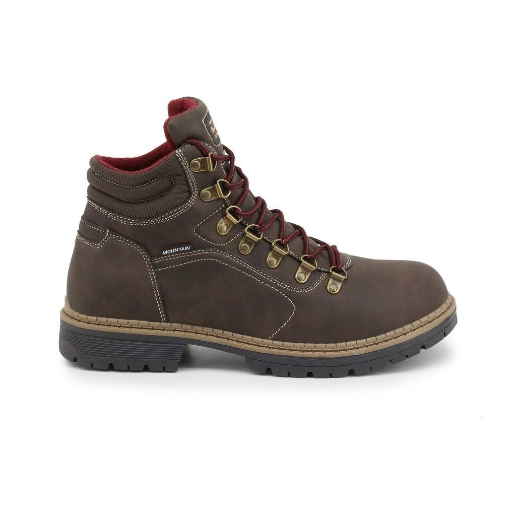 Duca di Morrone Men's Ankle Boots, High Top Boots in Brown - Deals Kiosk
