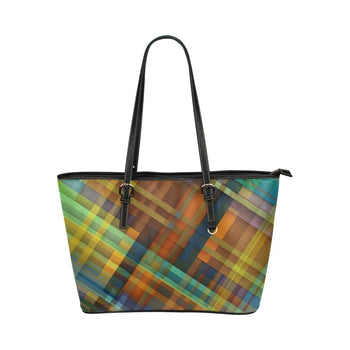 Geometric Grid Style Tote Shoulder Bag - Deals Kiosk