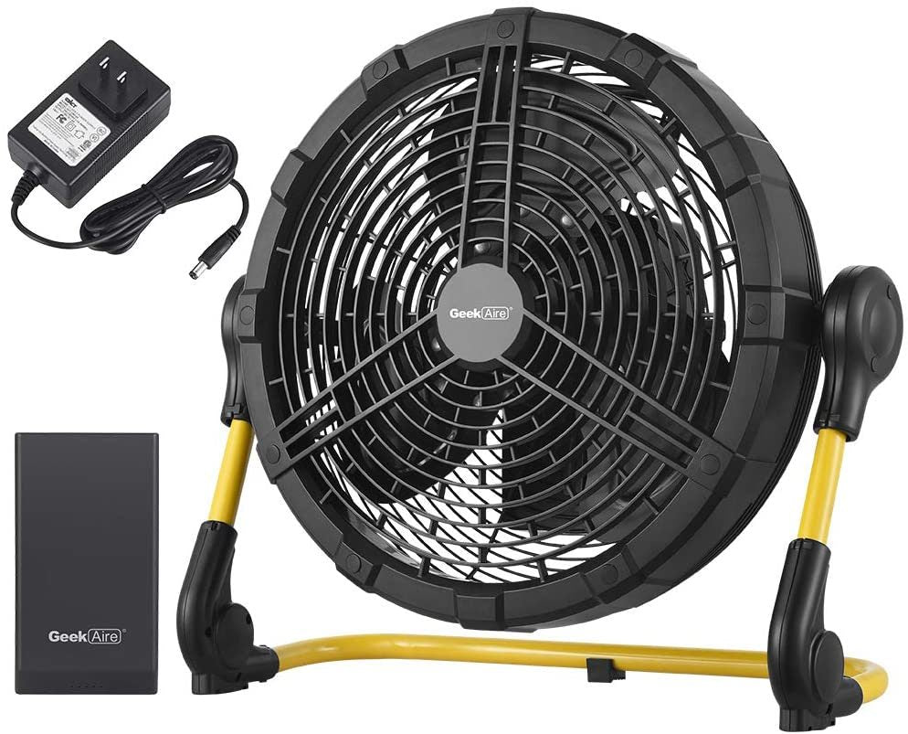 Geek Aire 12" Rechargeable Outdoor High Velocity Fan with detachable power bank - Deals Kiosk