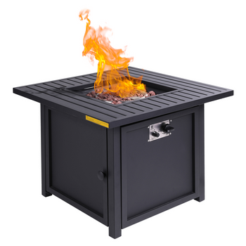 Upland 30' Slat Top Gas Fire Pit Table - Deals Kiosk