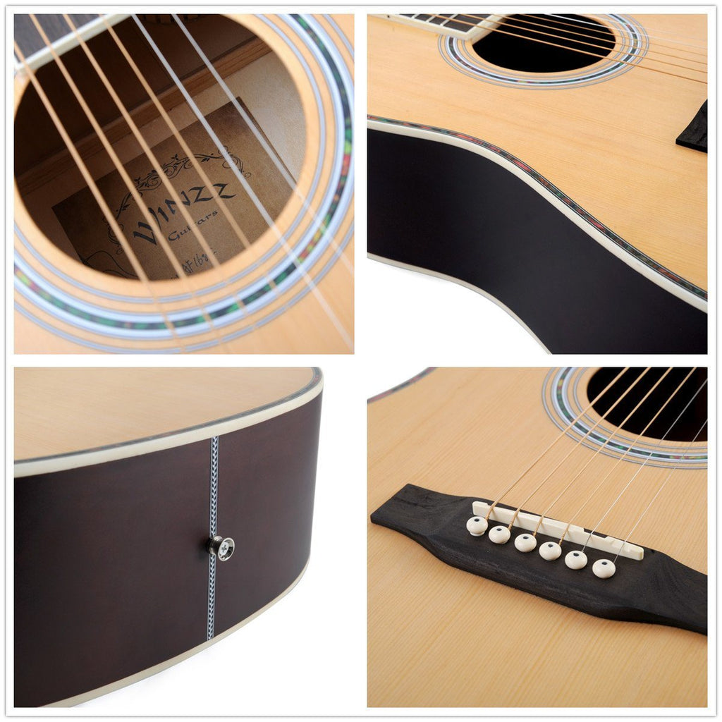 Acoustic Cutaway Guitar Package for Beginners Students Kids, 41 Inches - Deals Kiosk