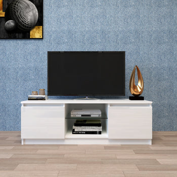 TV Cabinet Wholesale, TV Stand with Lights, Modern LED TV Cabinet with Storage Drawers, Living Room Entertainment Center Media Console Table - Deals Kiosk