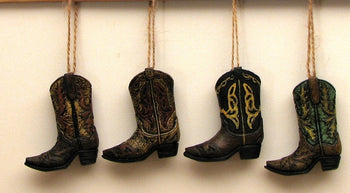 Cowboy Boot Ornaments Set of 4 - Deals Kiosk