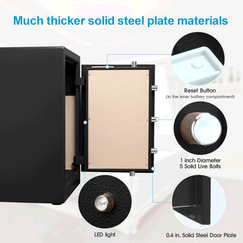 TIGERKING Safe,Security Home Safe,Protect You Gun,Jewelry,Cash 3.7 Cubic Feet - Deals Kiosk