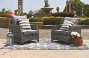 Direct Wicker Fire Pit Table With Chair Rattan Wicker Sofa Set out Door Furniture Garden Set - Deals Kiosk